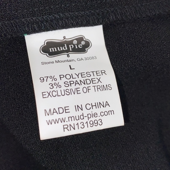 Mudpie black dress size large new with tags - Picture 6 of 6